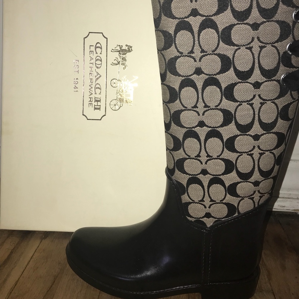 COACH TRISTEE RAIN BOOTS